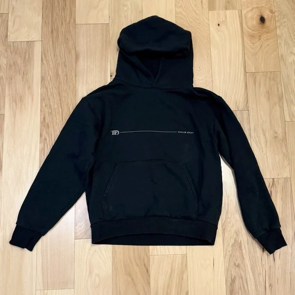 Taylor Swift TTPD Black Hoodie Sweater - Picture 2 of 3